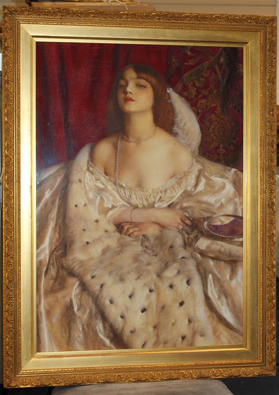 § Frank Cadogan Cowper (1877-1958), The Young Duchess, watercolour